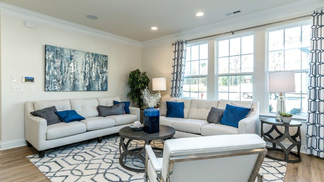 Furnished interior view inside a new home in Sidney Creek Townhomes, Zebulon (Image 6).