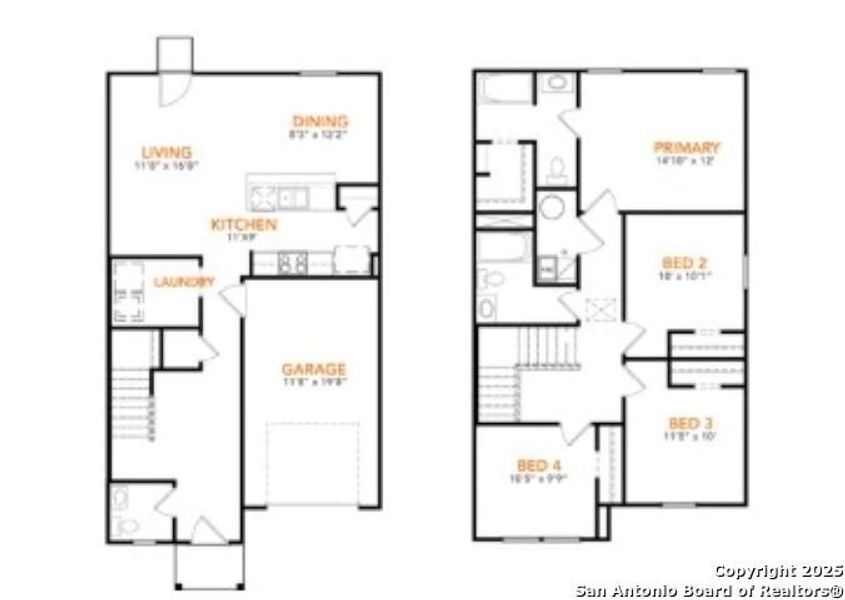 2D floor plan layout of this home in Las Colinas, Kenedy, TX (Image 2). 2D floor plan layout of this home in Las Colinas, Kenedy, TX (Image 2).