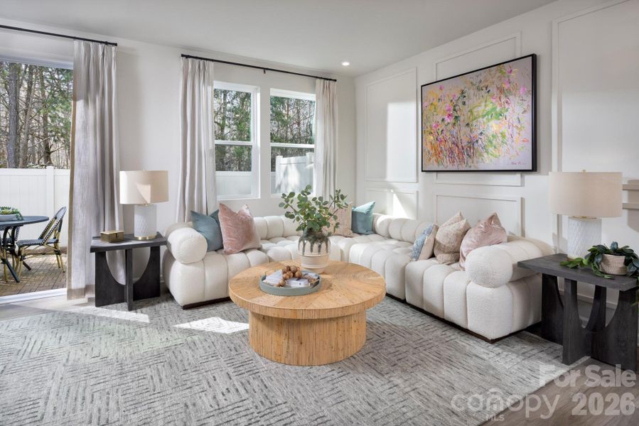 Furnished interior view inside a new home in Bailey Run, Charlotte (Image 13).