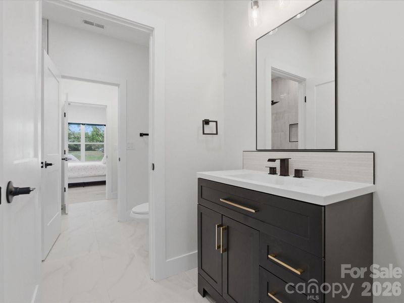 Furnished interior view inside a new home in , Monroe (Image 34).