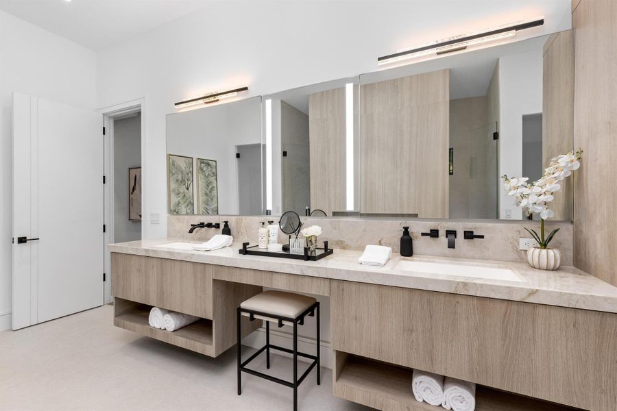 Furnished interior view inside a new home in , Delray Beach (Image 28).