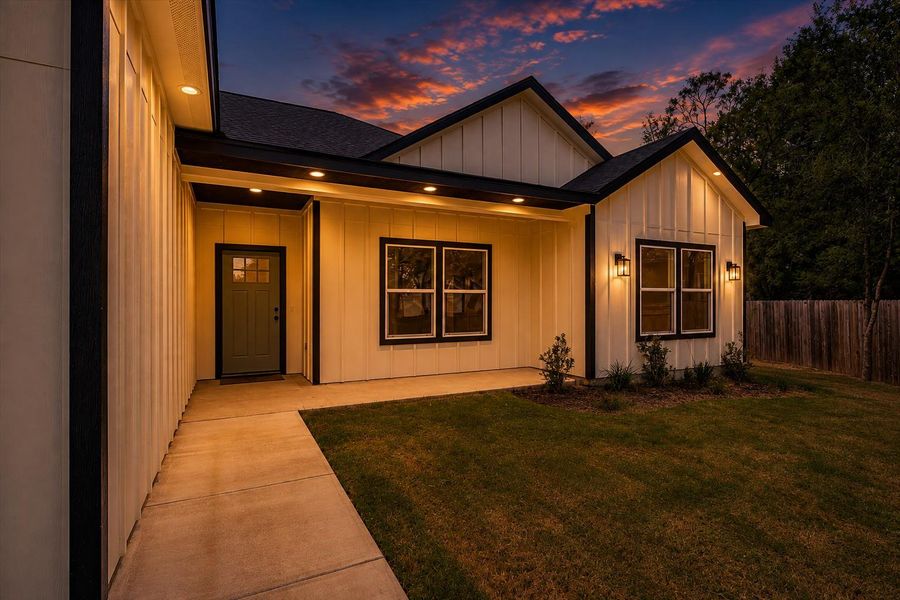 Exterior details and patio area of a home in , Bastrop (Image 31).