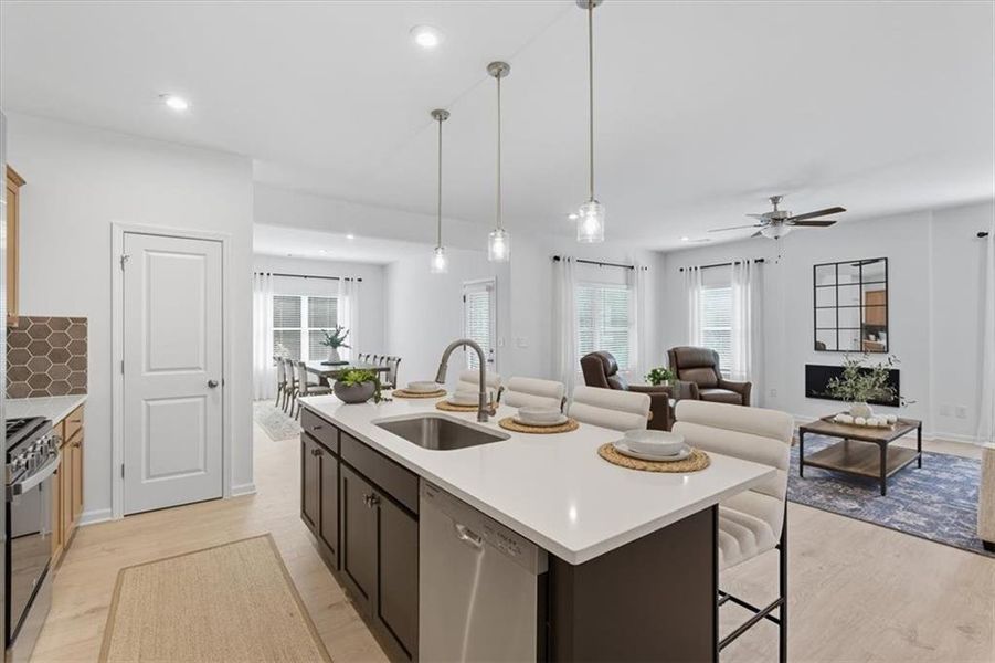 Furnished interior view inside a new home in Meadow Pines, Dallas (Image 14). Furnished interior view inside a new home in Meadow Pines, Dallas (Image 14).