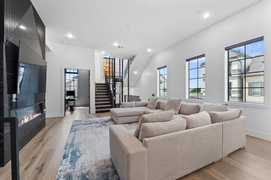 Furnished interior view inside a new home in , Houston (Image 9). Furnished interior view inside a new home in , Houston (Image 9).