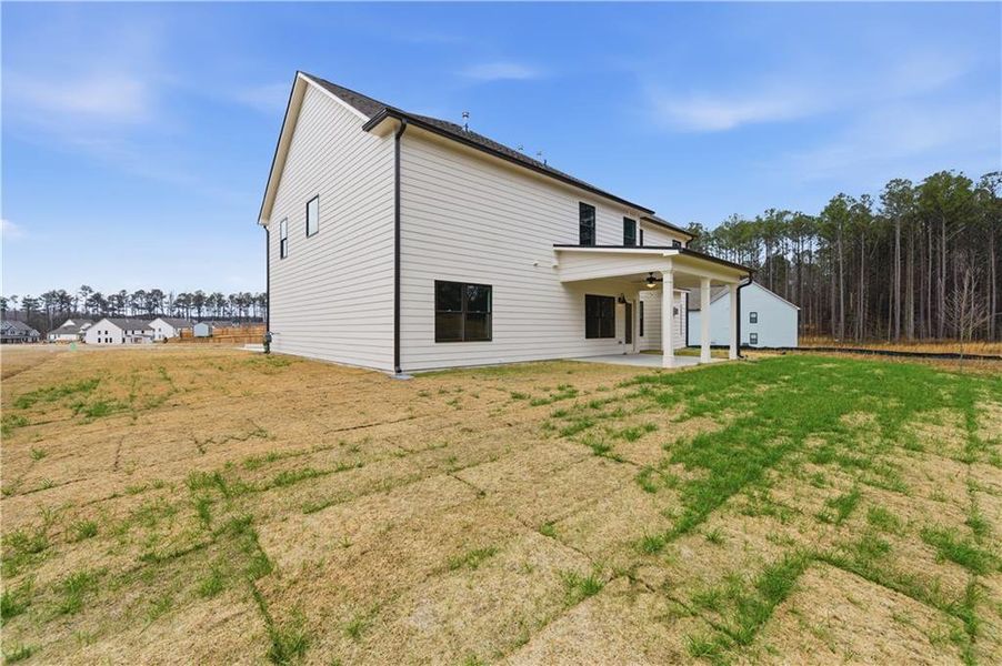 Exterior details and patio area of a home in Springside Reserve, Powder Springs (Image 20).