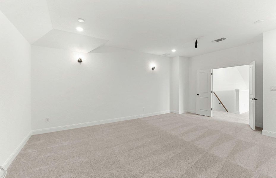 Spacious, unfurnished interior of a new home in Saddleback at Santa Rita Ranch, Liberty Hill (Image 16). Spacious, unfurnished interior of a new home in Saddleback at Santa Rita Ranch, Liberty Hill (Image 16).