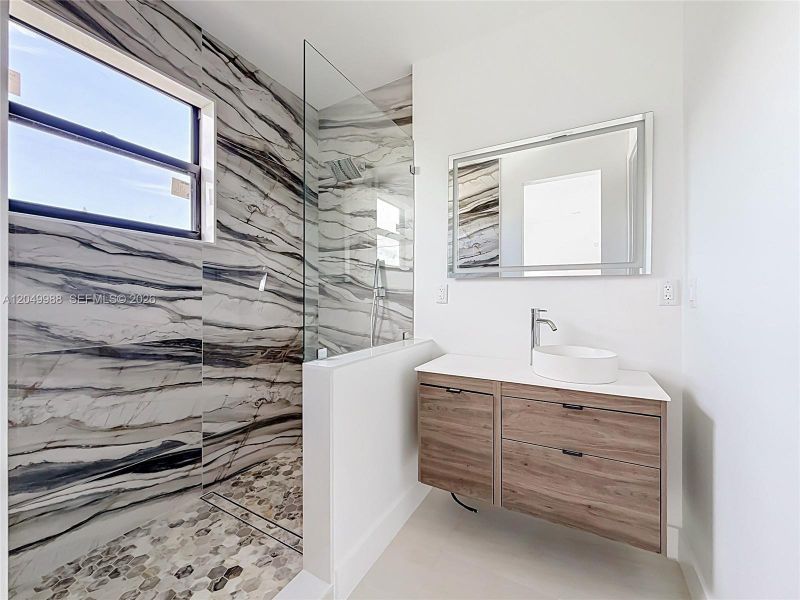Furnished interior view inside a new home in , Miami (Image 8).