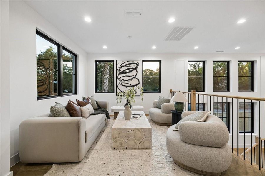 Furnished interior view inside a new home in , Houston (Image 18).