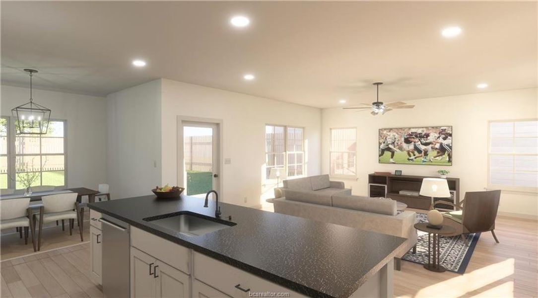 Furnished interior view inside a new home in , Bryan (Image 3).