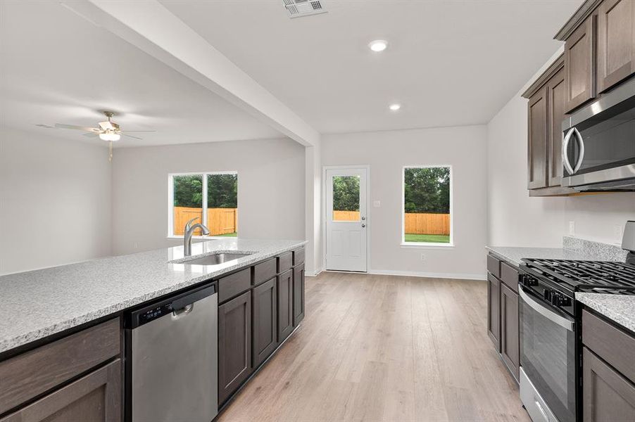 Furnished interior view inside a new home in Creekside Estates, Terrell (Image 3).
