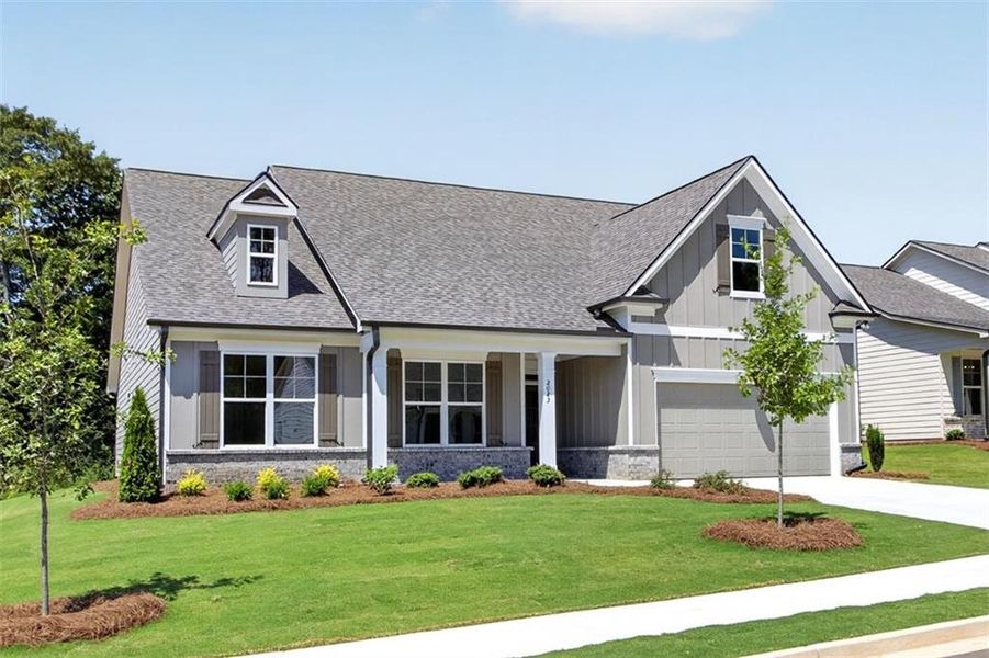 Front exterior of a new home in , Athens, GA, highlighting curb appeal (Image 23).
