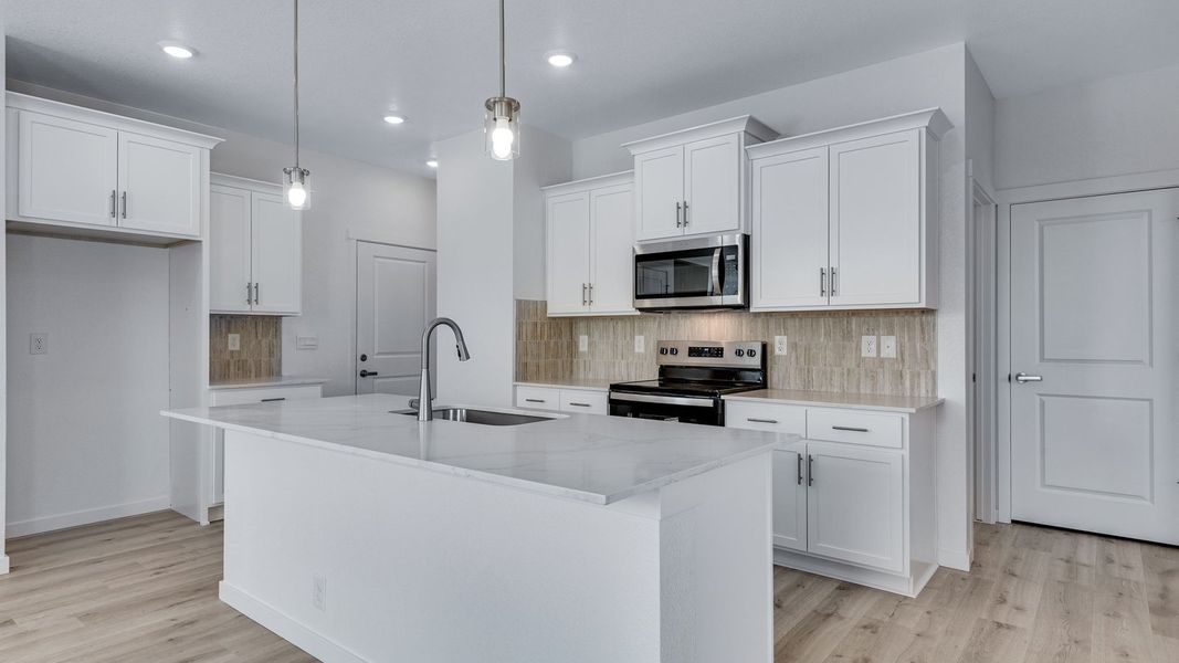 Furnished interior view inside a new home in Prairie Song, Windsor (Image 8).