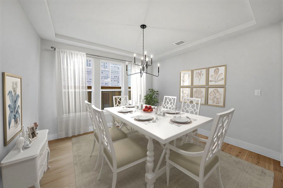 Furnished interior view inside a new home in Aster Park, McKinney (Image 18).