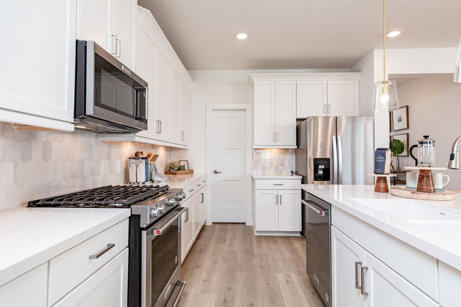 Representative furnished interior of a home built from the Teton by Beazer Homes in Laurel Landing, Alvin (Image 5).