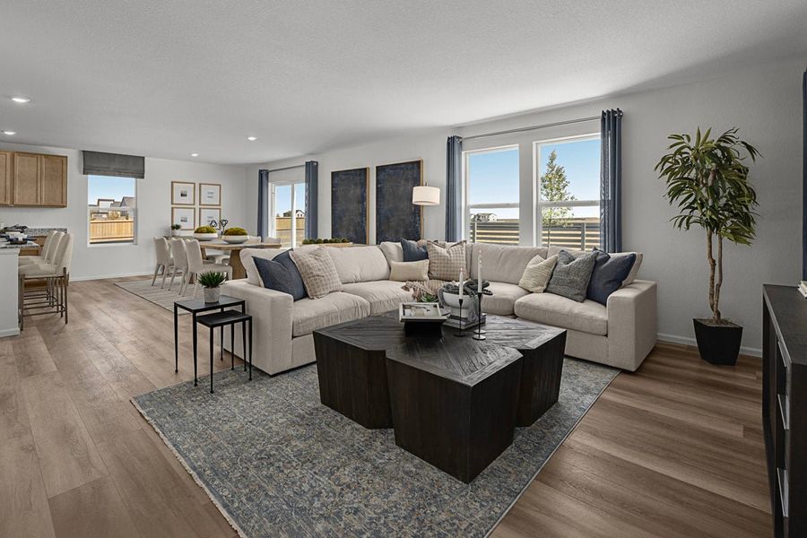 Representative furnished interior of a home built from the 2502 Modeled by KB Home in Legato, Commerce City (Image 7).