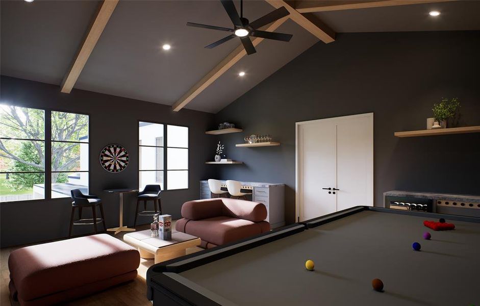 Furnished interior view inside a new home in , Dallas (Image 8).