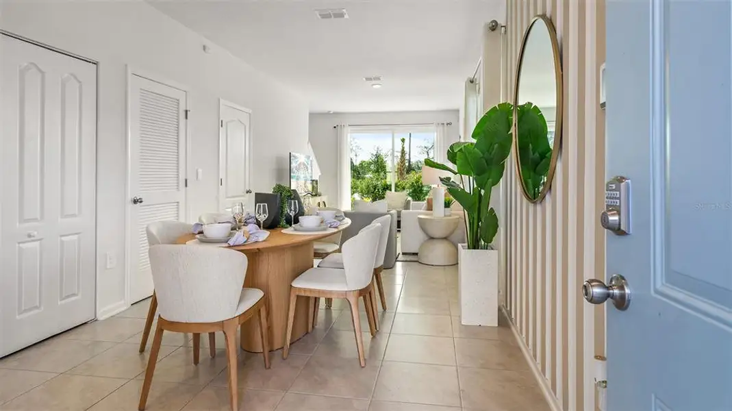 Furnished interior view inside a new home in Stokes Landing, St. Augustine (Image 9).