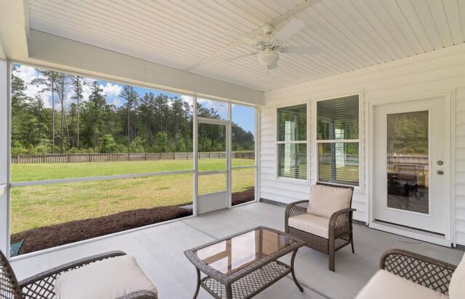 Exterior details and patio area of a home in , Huger (Image 3).