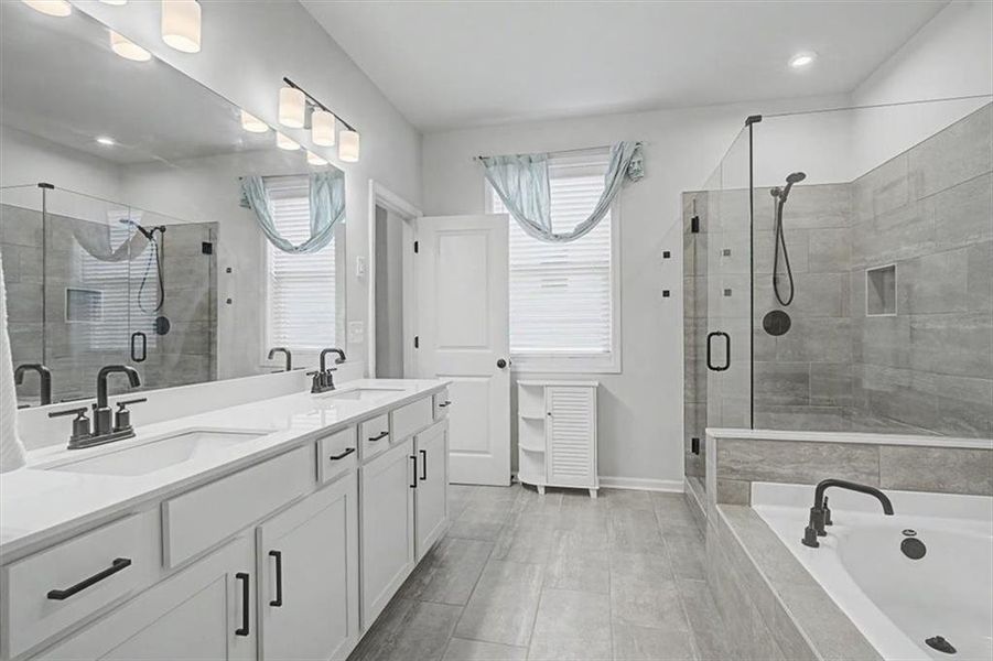 Furnished interior view inside a new home in Pine Mountain Park, Kennesaw (Image 5). Furnished interior view inside a new home in Pine Mountain Park, Kennesaw (Image 5).