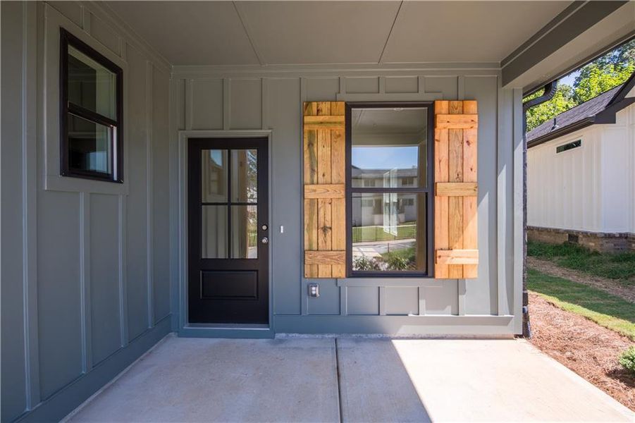 Exterior details and patio area of a home in , Atlanta (Image 23).
