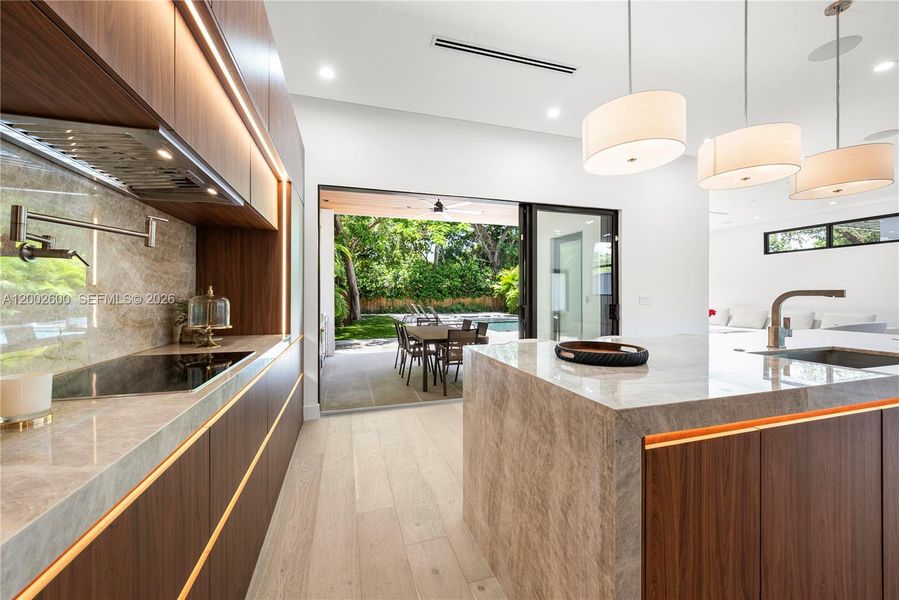 Furnished interior view inside a new home in , Miami (Image 8).