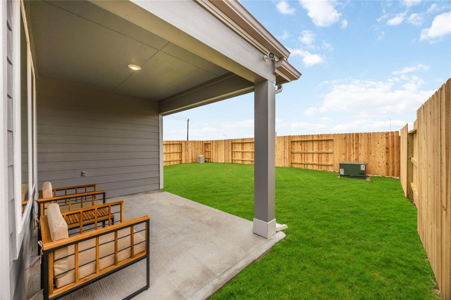 Exterior details and patio area of a home in , Houston (Image 22).