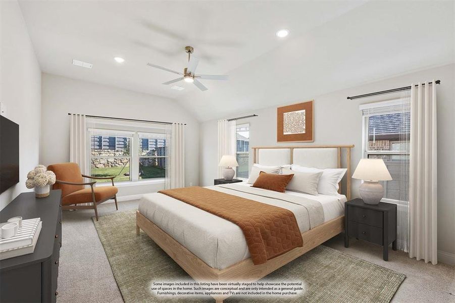 Furnished interior view inside a new home in Union Park Classic 60, Little Elm (Image 12).