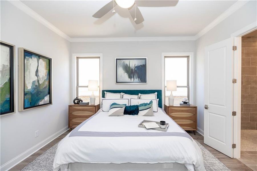 Furnished interior view inside a new home in Promenade at Sawnee Village, Cumming (Image 35).