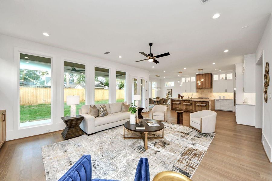 Furnished interior view inside a new home in , Houston (Image 16).