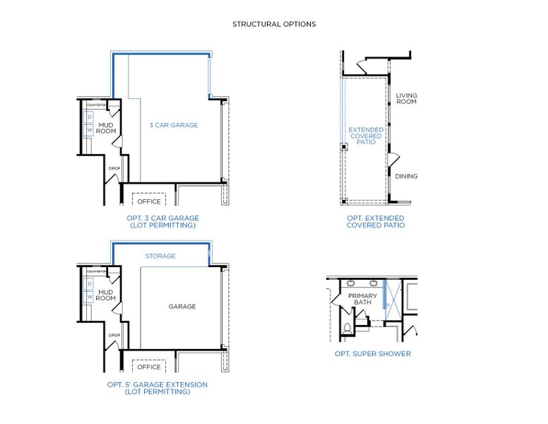 2D floor plan layout for the Augusta by Tricoast Homes in Canterra Creek 60', Iowa Colony, TX (Image 4). 2D floor plan layout for the Augusta by Tricoast Homes in Canterra Creek 60', Iowa Colony, TX (Image 4).