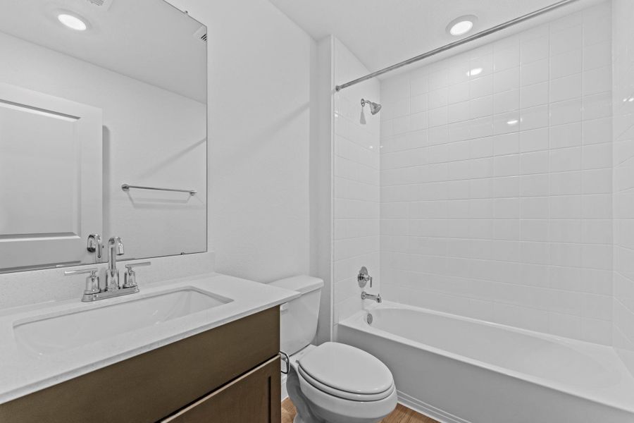 Furnished interior view inside a new home in Railhead, Cedar Creek (Image 4).