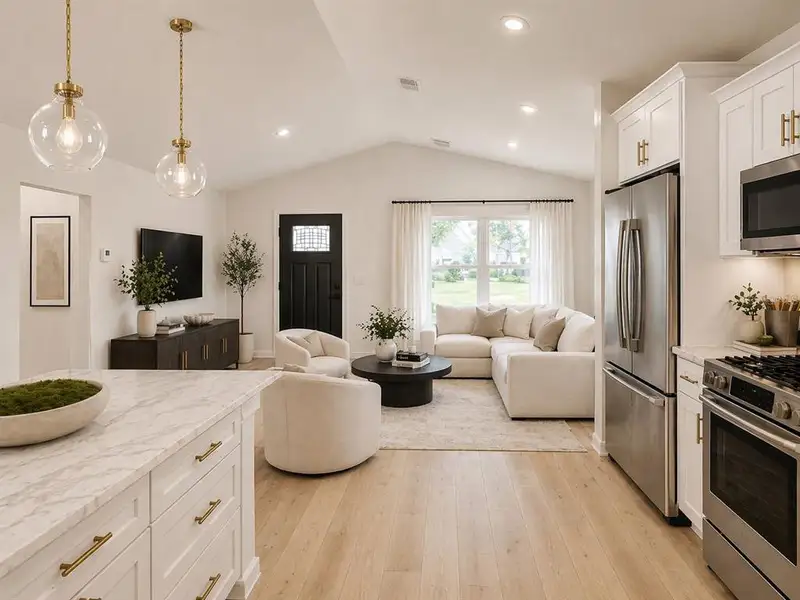 Furnished interior view inside a new home in , Dunnellon (Image 3).