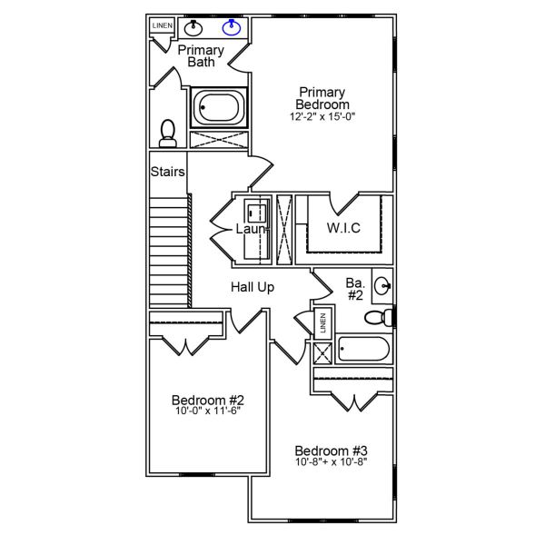 2D floor plan layout of this home in Renaissance at White Oak, Garner, NC (Image 5). 2D floor plan layout of this home in Renaissance at White Oak, Garner, NC (Image 5).