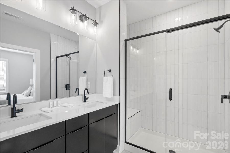 Furnished interior view inside a new home in , Charlotte (Image 16). Furnished interior view inside a new home in , Charlotte (Image 16).