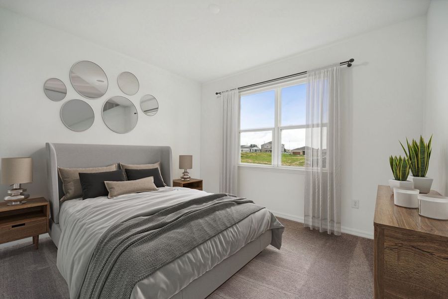 Secondary Bedroom at The Seaton at Sunset Lakes Estates