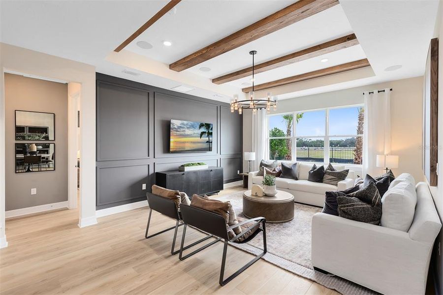 Furnished interior view inside a new home in Bridgewalk, St. Cloud (Image 13).