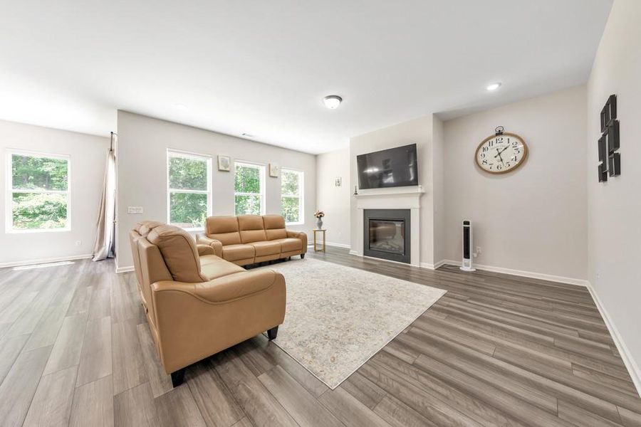 Furnished interior view inside a new home in , Holly Springs (Image 8). Furnished interior view inside a new home in , Holly Springs (Image 8).
