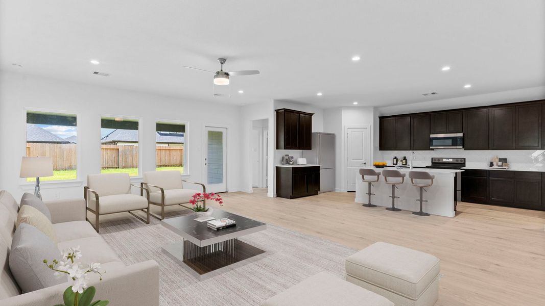 Furnished interior view inside a new home in Tamarron, Fulshear (Image 14). Furnished interior view inside a new home in Tamarron, Fulshear (Image 14).
