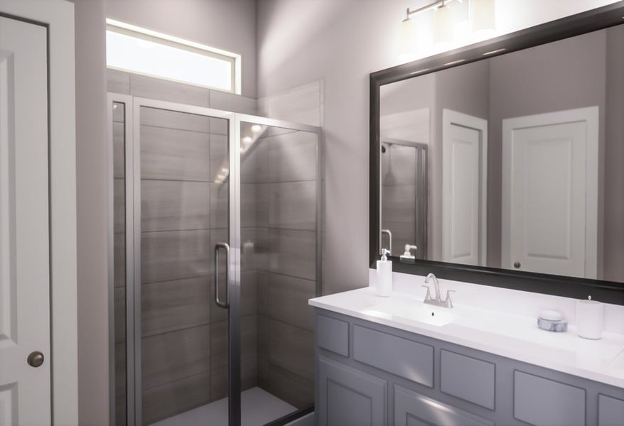 Representative furnished interior of a home built from the Savannah by Tri Pointe Homes in Painted Tree, McKinney (Image 14).