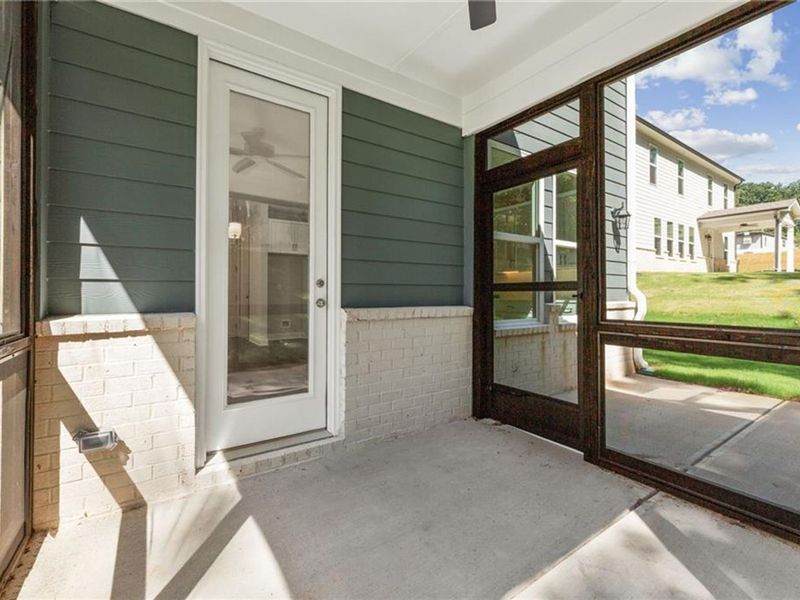 Exterior details and patio area of a home in Melody Lakeside Estates, Buford (Image 3).