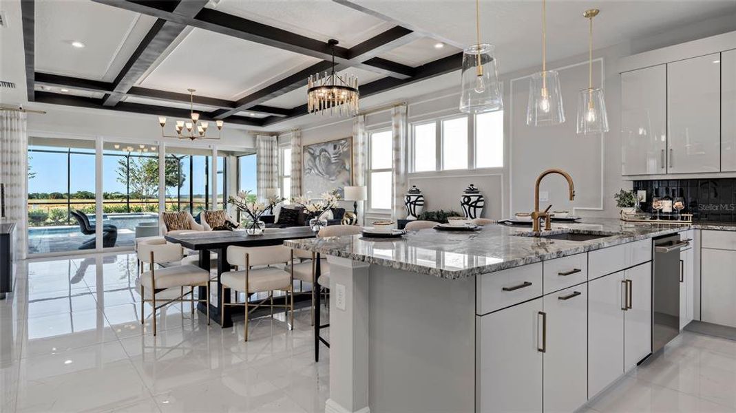 Furnished interior view inside a new home in Cresswind at Lake Harris, Tavares (Image 15).