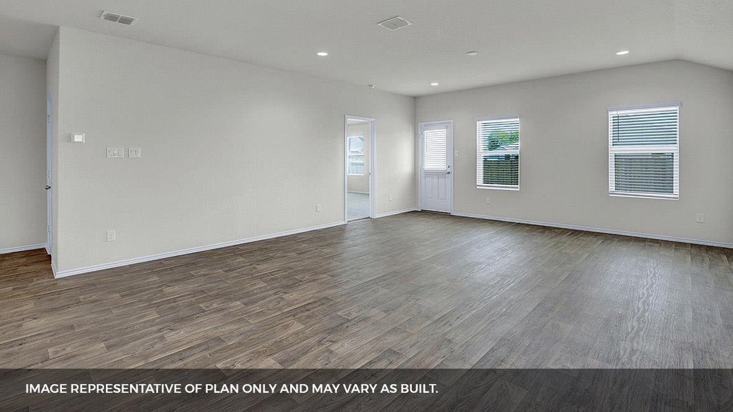 Spacious, unfurnished interior of a new home in Bar W Ranch, Leander (Image 14).