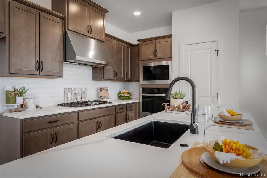 Furnished interior view inside a new home in Revel Crossing at Wolf Ranch – The Ascent Collection, Colorado Springs (Image 11).