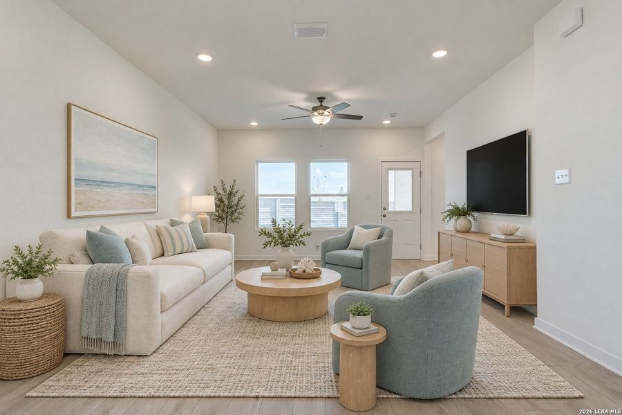 Furnished interior view inside a new home in Saddlebrook Ranch, Schertz (Image 13).