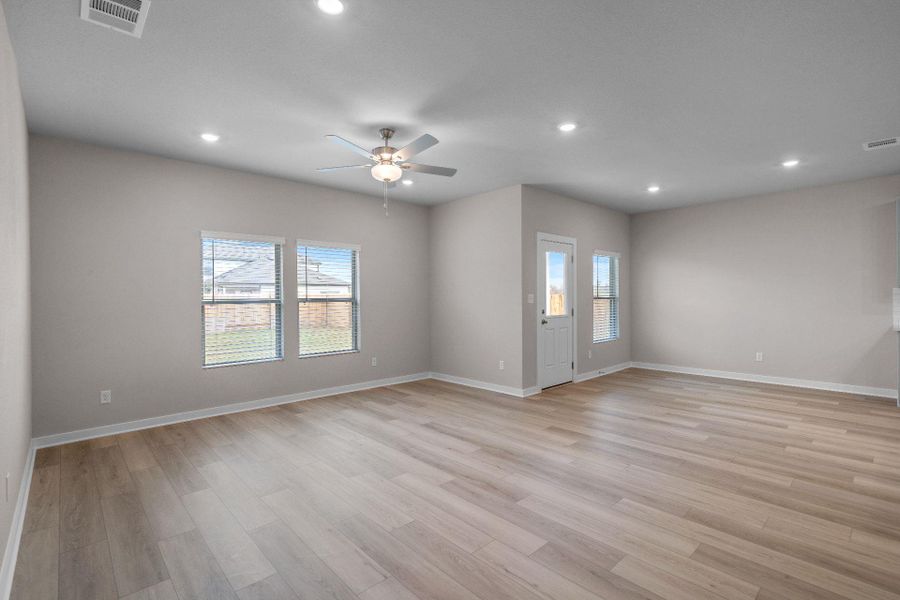 Open concept floorplan