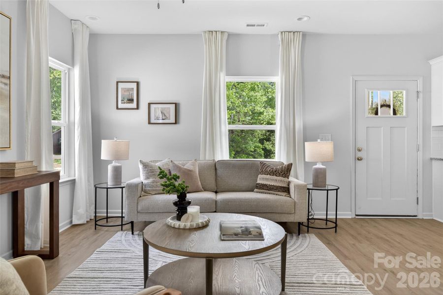 Furnished interior view inside a new home in , Charlotte (Image 17).