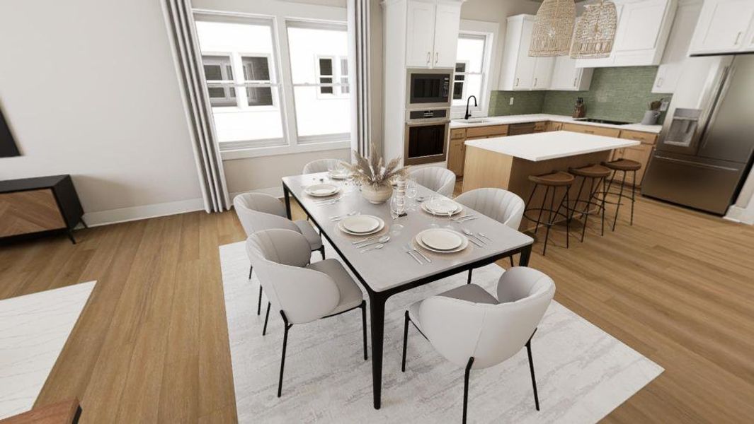 Furnished interior view inside a new home in Allen Park, Raleigh (Image 7).