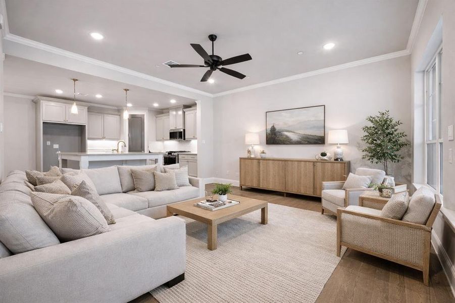 Furnished interior view inside a new home in Parkland, Fort Worth (Image 6).