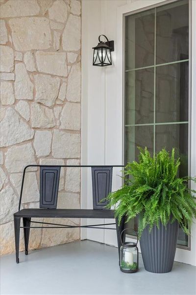 Exterior details and patio area of a home in , Waco (Image 30).