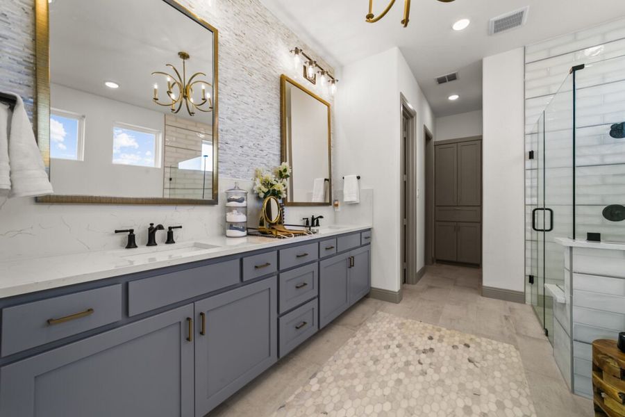 Representative furnished interior of a home built from the Diana by Landon Homes in Lexington Frisco, Frisco (Image 36).
